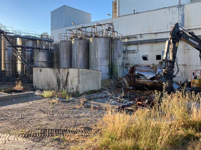 Vue Globale Chantier Demolition Cuves Lactalis Pontivy