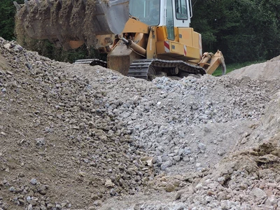 Bouteur Empierrement Chemin Materiaux Revalorises Morbihan